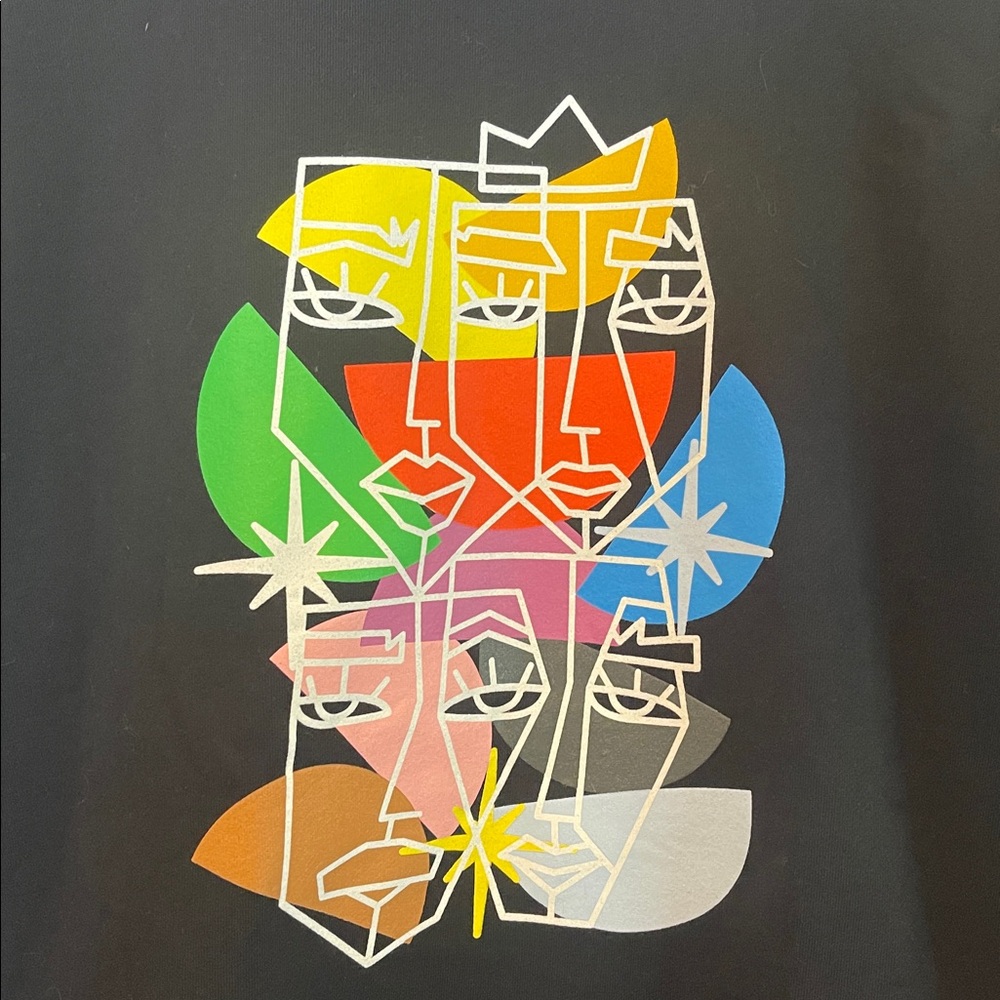 LULULEMON PRIDE SWEATSHIRT RAINBOW FACES RARE - Picture 2 of 4